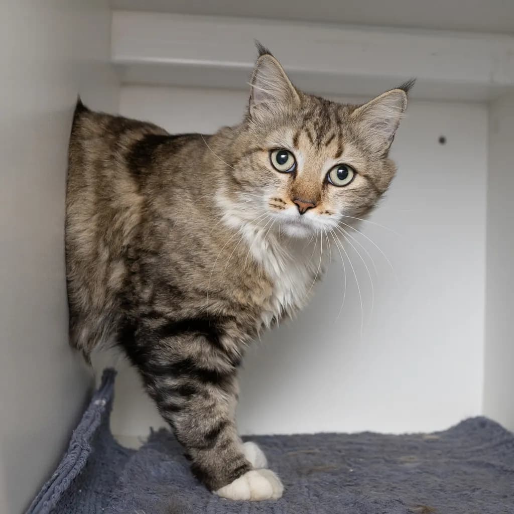 Sir Theodore Snugglesworth - Domestic Medium Hair cat available for adoption at Animal Welfare League Queensland in Ipswich