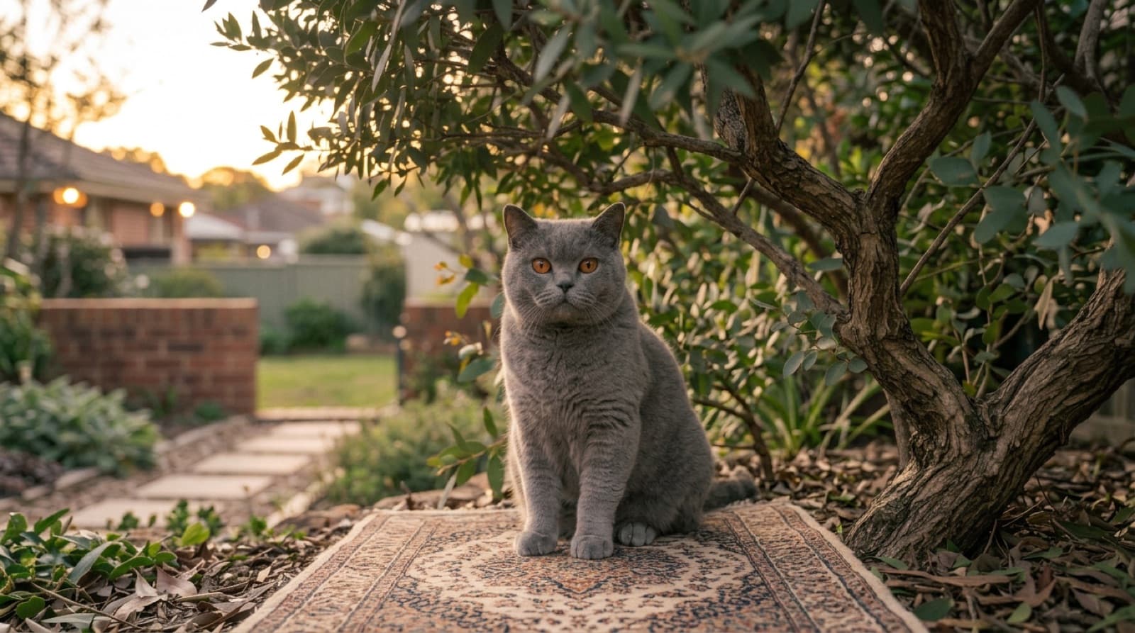 A healthy plush-coated British Shorthair cat, illustrating a guide to the breed's health conditions for Brisbane owners
