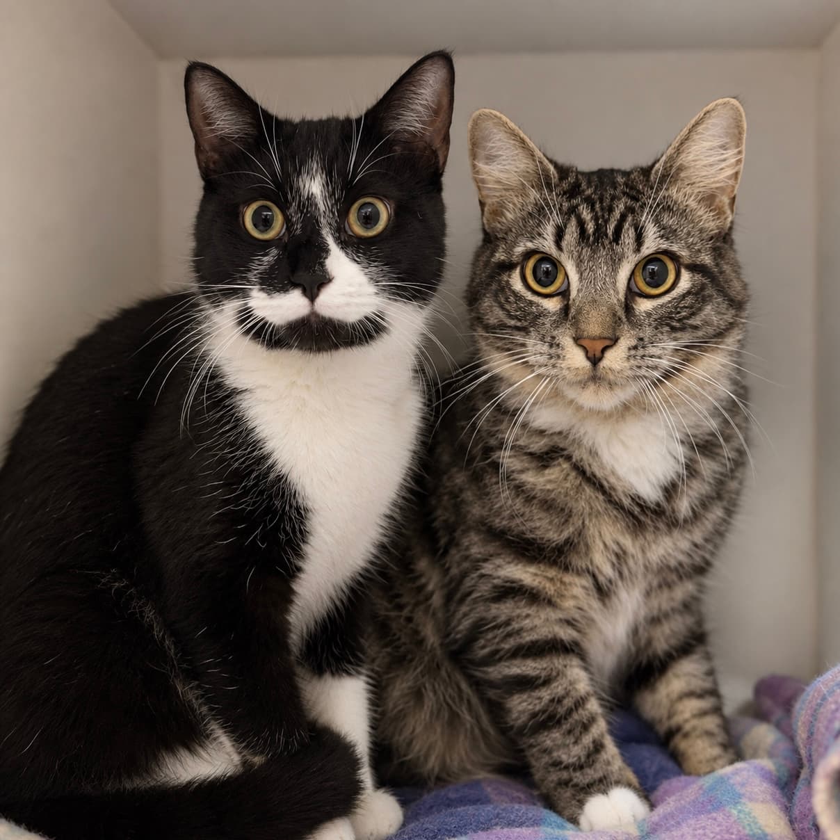 Vladimir & Felix - Domestic Shorthair cat available for adoption at Lort Smith in Melbourne