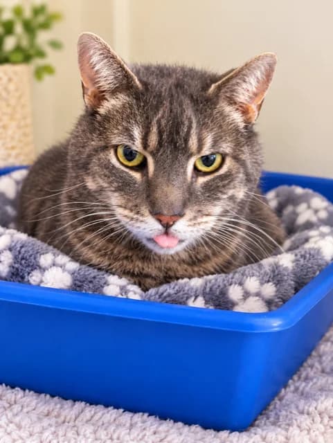Bulldog - Domestic Short Hair cat available for adoption at SPCA New Zealand in Taupō