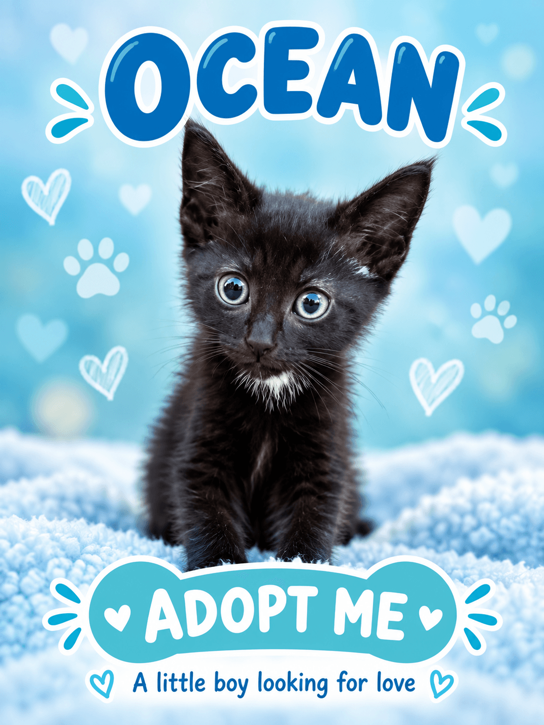 Ocean - Domestic Shorthair cat available for adoption at Illawarra Cat Rescue in Wollongong